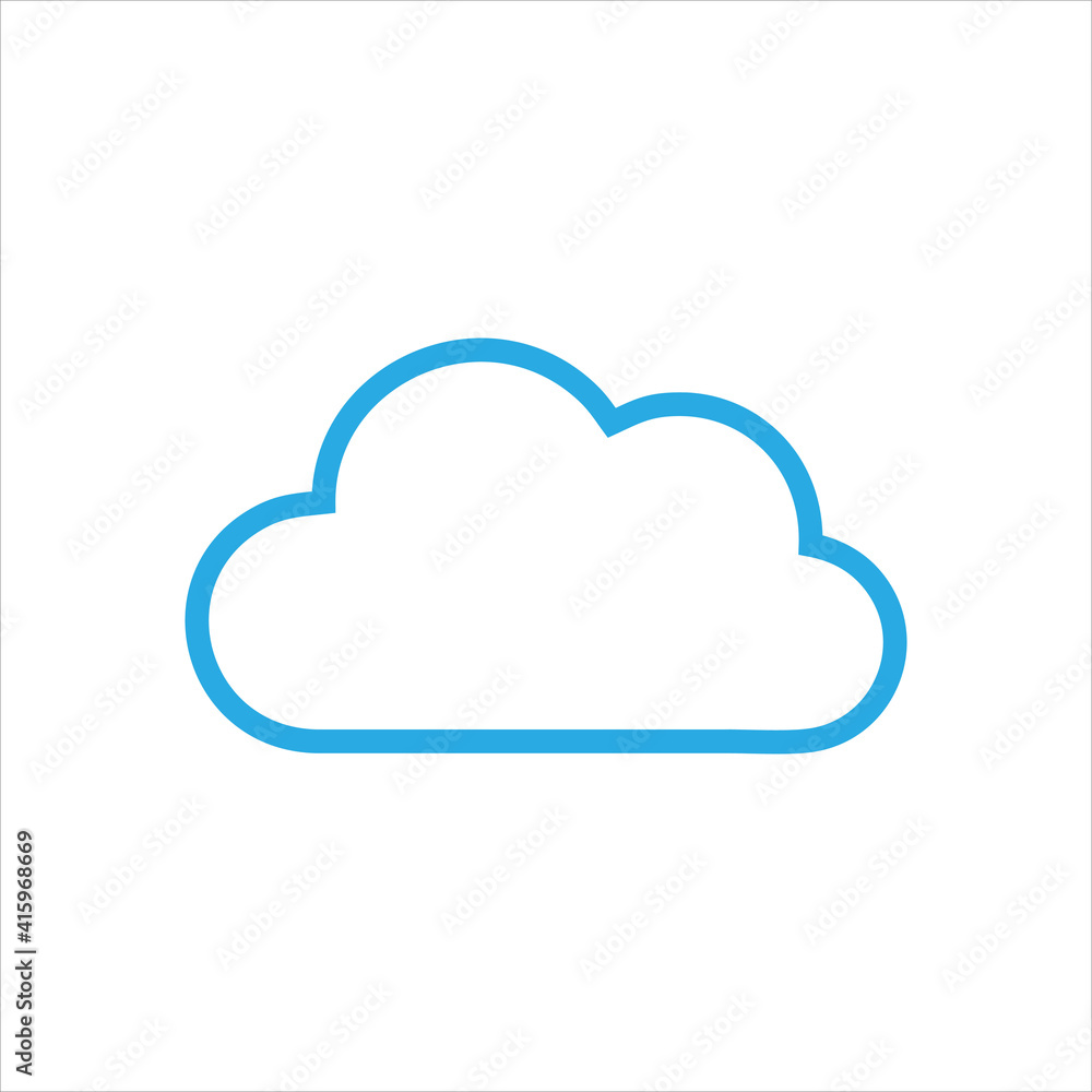 Cloud computing icon design template vector Cloud computing icon design template vector