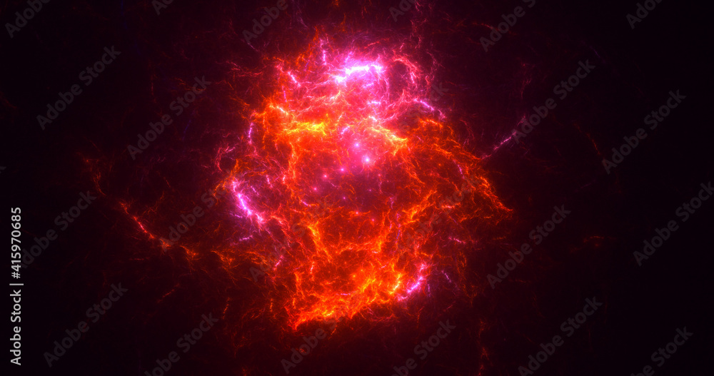 Fototapeta premium 3D rendering abstract colorful fractal light background
