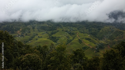 Mountain village in Sa Pa, Vietnam