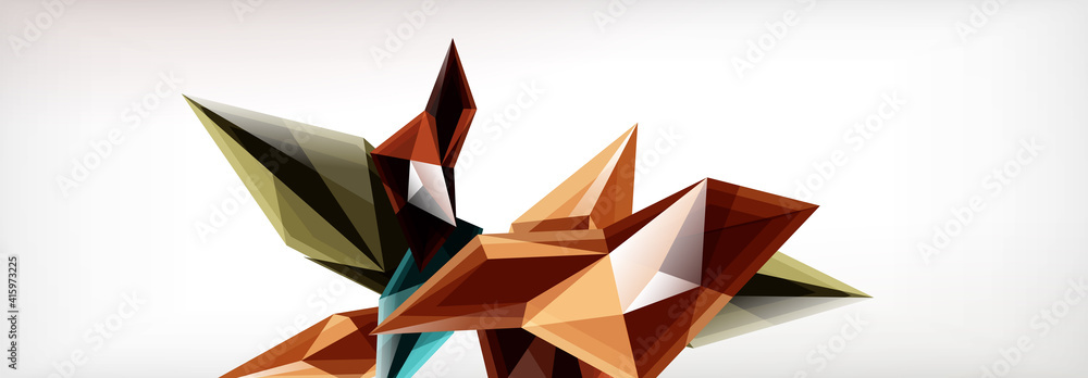 Vector 3d triangles and pyramids abstract background for business or technology presentations, internet posters or web brochure covers Vector 3d triangles and pyramids abstract background for business or technology presentations, internet posters or web brochure covers