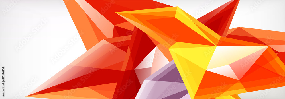 Vector 3d triangles and pyramids abstract background for business or technology presentations, internet posters or web brochure covers Vector 3d triangles and pyramids abstract background for business or technology presentations, internet posters or web brochure covers