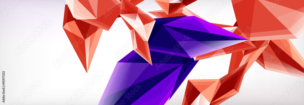 Vector 3d triangles and pyramids abstract background for business or technology presentations, internet posters or web brochure covers Vector 3d triangles and pyramids abstract background for business or technology presentations, internet posters or web brochure covers