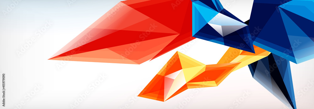 Vector 3d triangles and pyramids abstract background for business or technology presentations, internet posters or web brochure covers Vector 3d triangles and pyramids abstract background for business or technology presentations, internet posters or web brochure covers