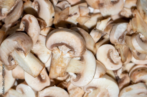 mushrooms, food background. close up. 