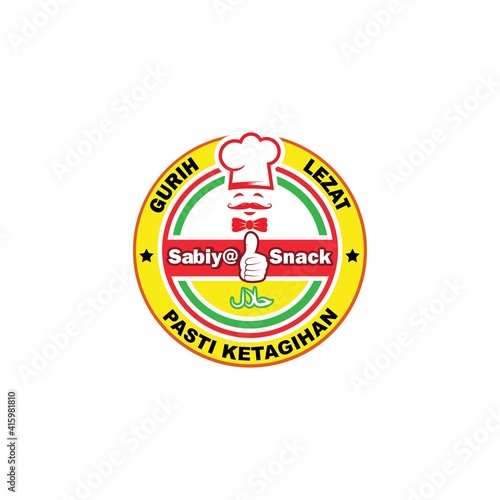 snack label icon vector  illustration design