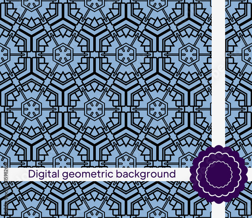 Modern stylish abstract texture. Repeating geometric tiles. Vector illustration