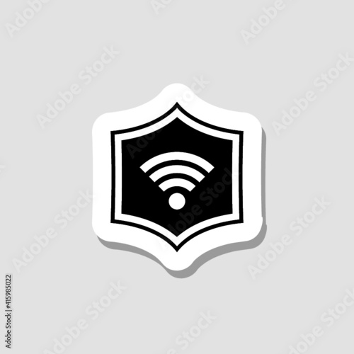 Protection wifi. Private network sticker