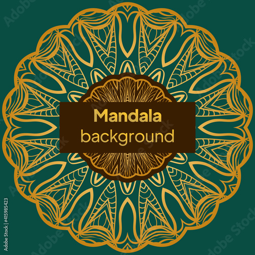 Floral Background. Hand Drawn Ornament with Floral Wreath. Vector illustration