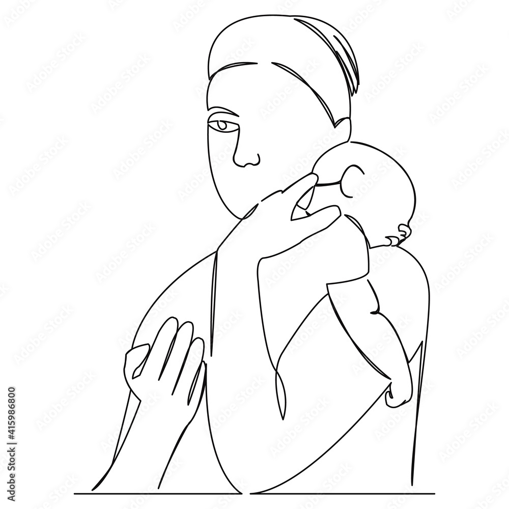 mom with baby in her arms mom with baby in her arms