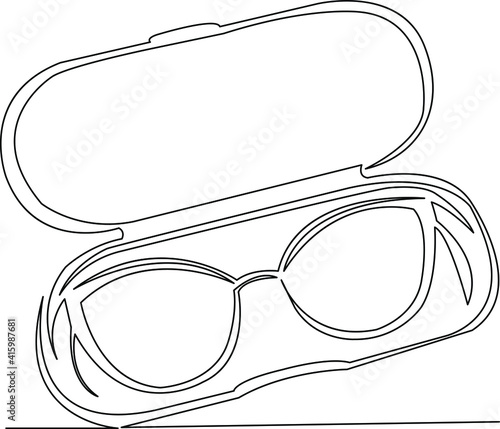 glasses in a case