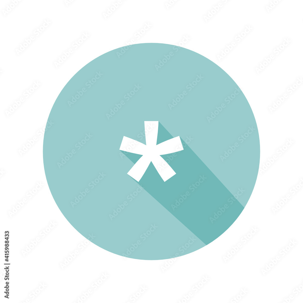 Fototapeta premium asterisk symbol icon vector
