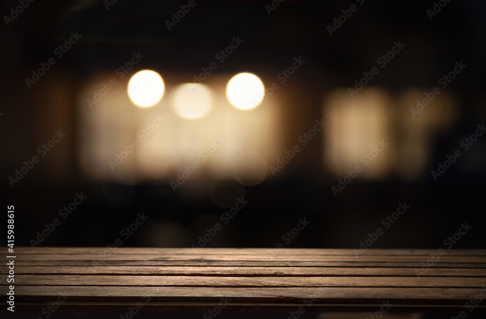 empty table to showcase your product, against the background of a blurred cafe golden bokeh empty table to showcase your product, against the background of a blurred cafe golden bokeh