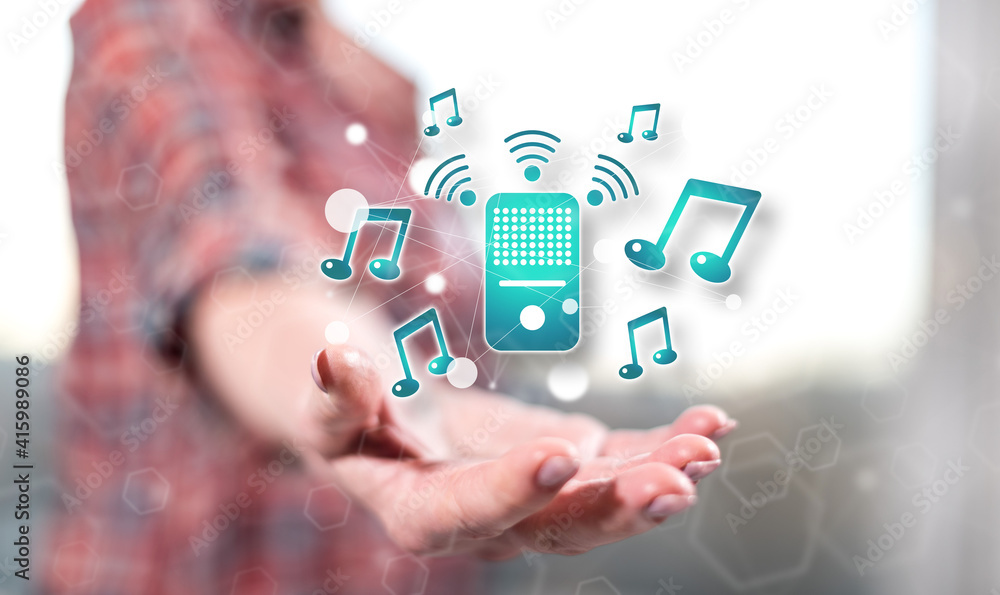 Concept of smart speaker Concept of smart speaker