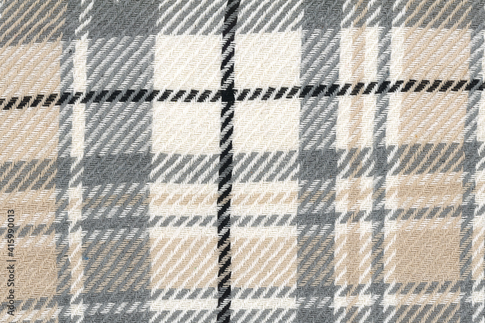 Top view, striped hand woven fabric texture background Top view, striped hand woven fabric texture background