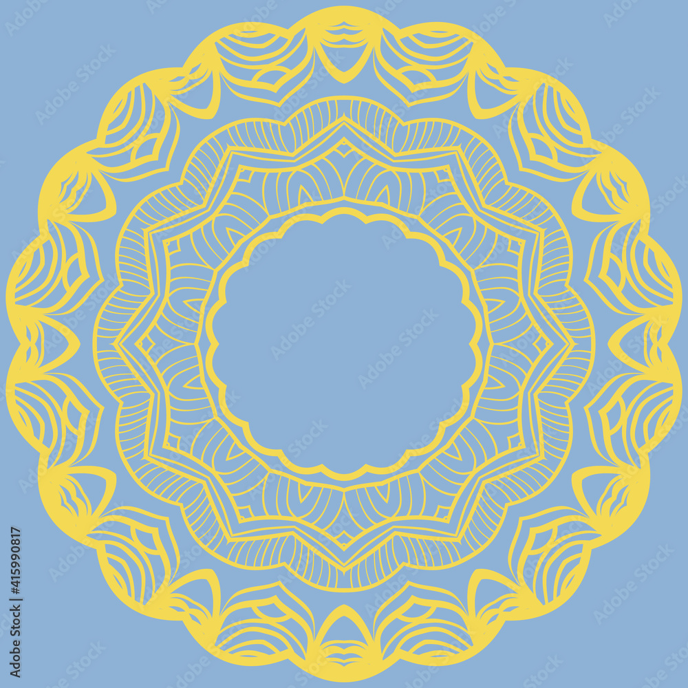 Digital drawing. Floral. round rosette. Oriental. Book Page. Vector. Digital drawing. Floral. round rosette. Oriental. Book Page. Vector.