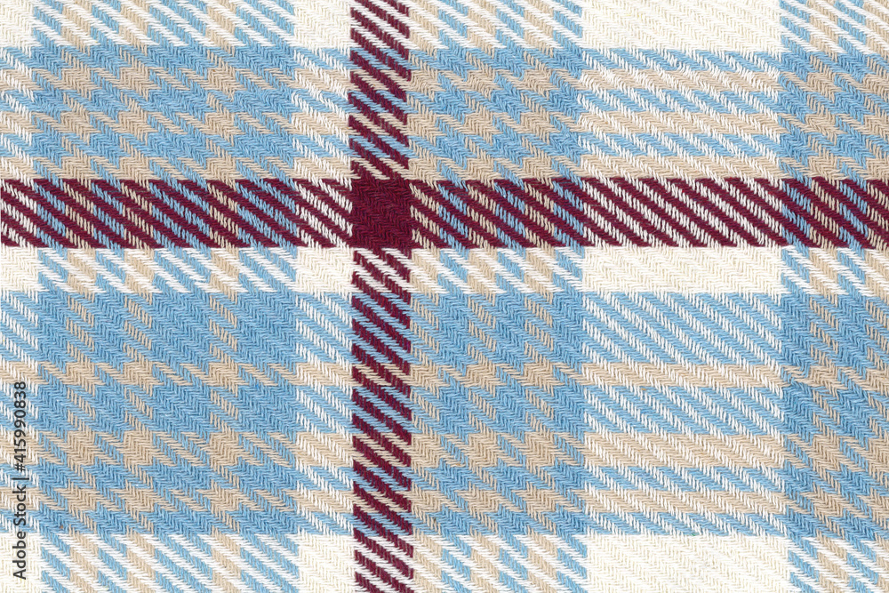 Top view, striped hand woven fabric texture background Top view, striped hand woven fabric texture background