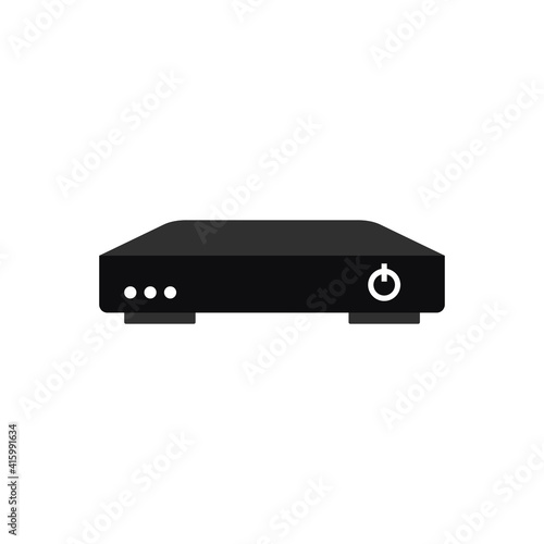 Satellite receiver, Set top box modern vector