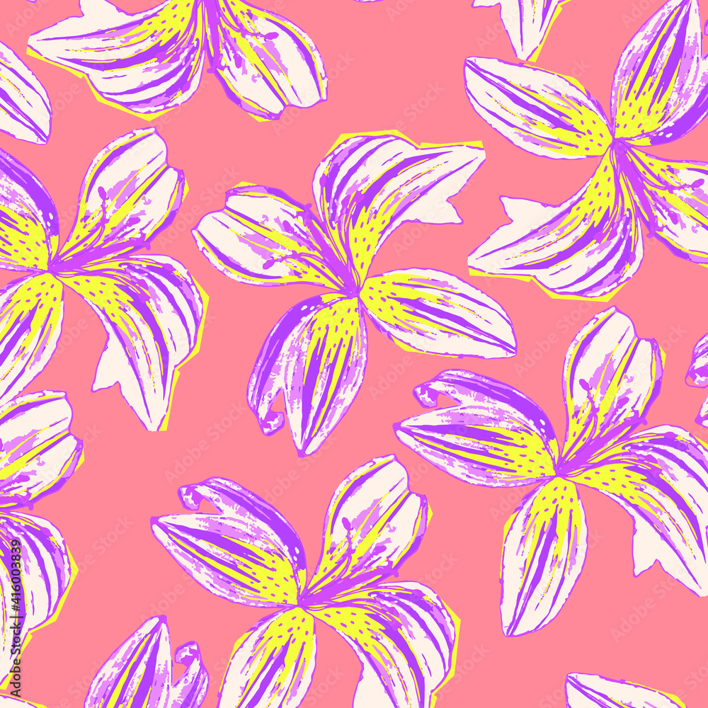 Flower background.  Liberty style. fabric, covers, manufacturing, wallpapers, print, gift wrap.