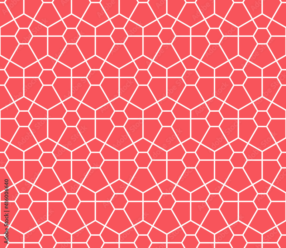 The geometric pattern with lines. Seamless vector background. White and pink texture. Graphic modern pattern. Simple lattice graphic design The geometric pattern with lines. Seamless vector background. White and pink texture. Graphic modern pattern. Simple lattice graphic design