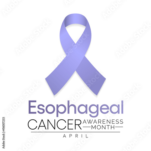 Vector illustration on the theme of Esophageal cancer awareness month observed each year during April.