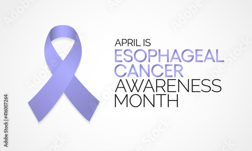 Vector illustration on the theme of Esophageal cancer awareness month observed each year during April.