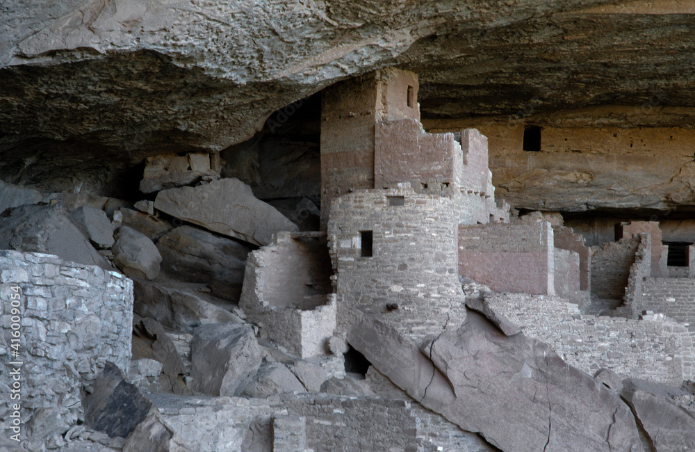 Indian rock dwellings. Mesa Verde National Park is in southwest Colorado USA