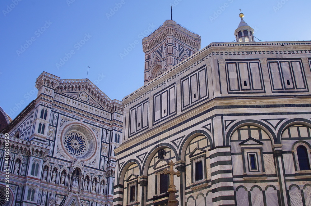 Baptistery and cathedral of Florence, Italy