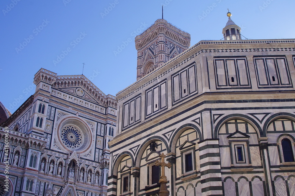 Fototapeta premium Baptistery and cathedral of Florence, Italy