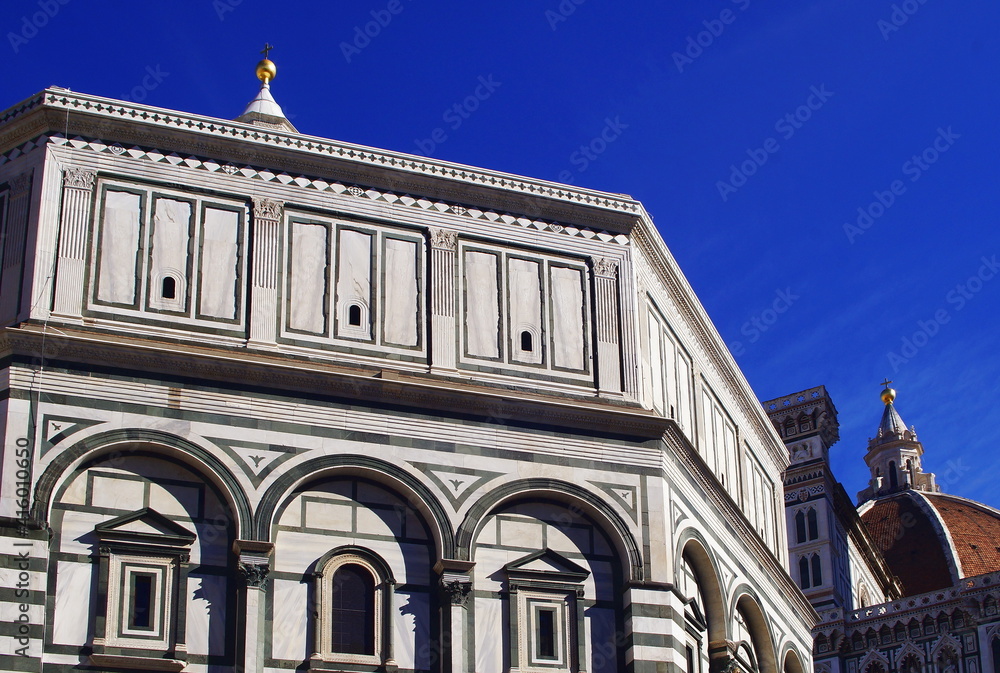 Detail of the baptistery of San Giovanni in Florence, Italy