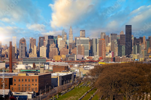 New York City skyline, cityscape of Manhattan