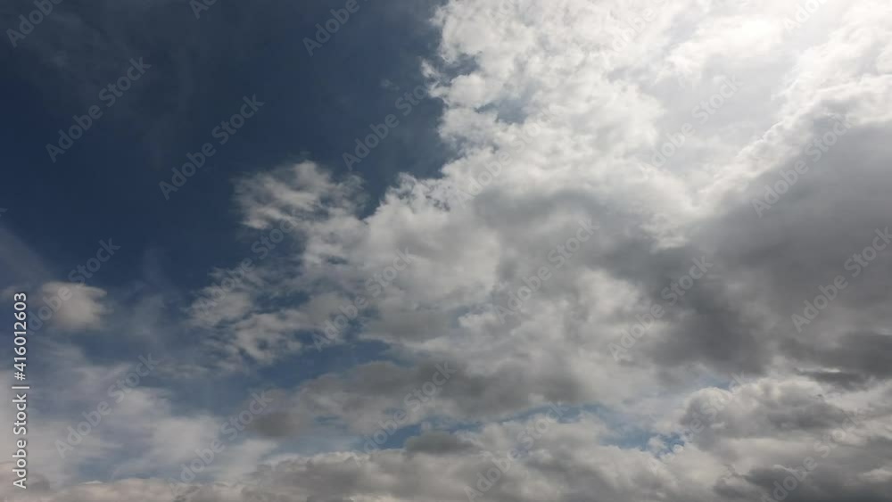 Time Lapse white clouds in blue sky. Blue Sky Cloud with copy space for text or logo.
Time Lapse white clouds in blue sky. Blue Sky Cloud with copy space for text or logo.
