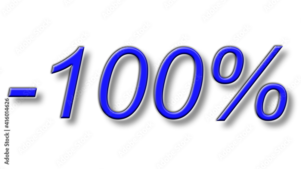 one hundred percent discount reduction blue one hundred percent discount reduction blue