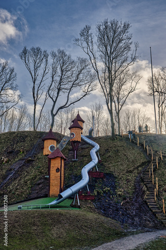 Playground for children in Juelsminde, Denmark photo