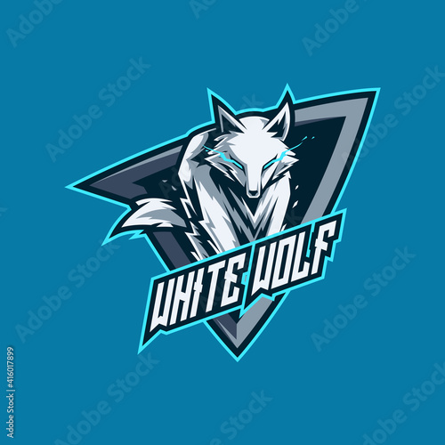 white wolf esport and gaming logo