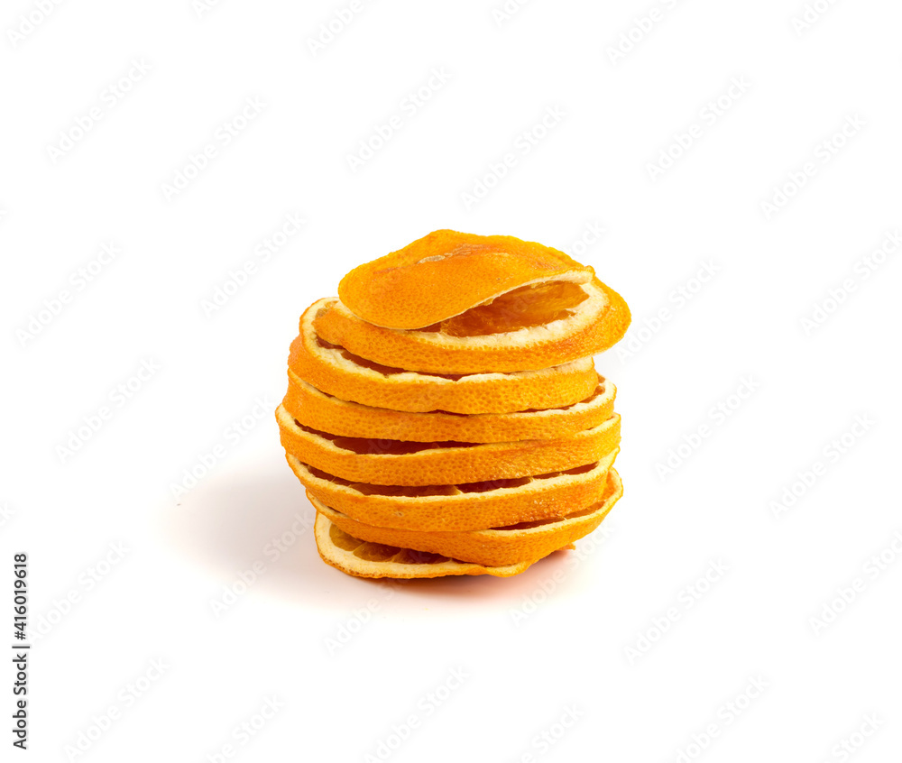 Dried Slices of Orange and Blood Orange Isolated Dried Slices of Orange and Blood Orange Isolated