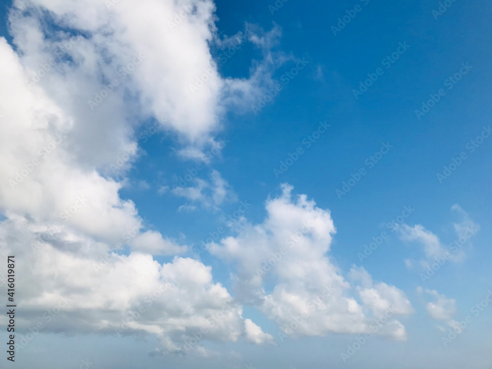 blue sky and clouds