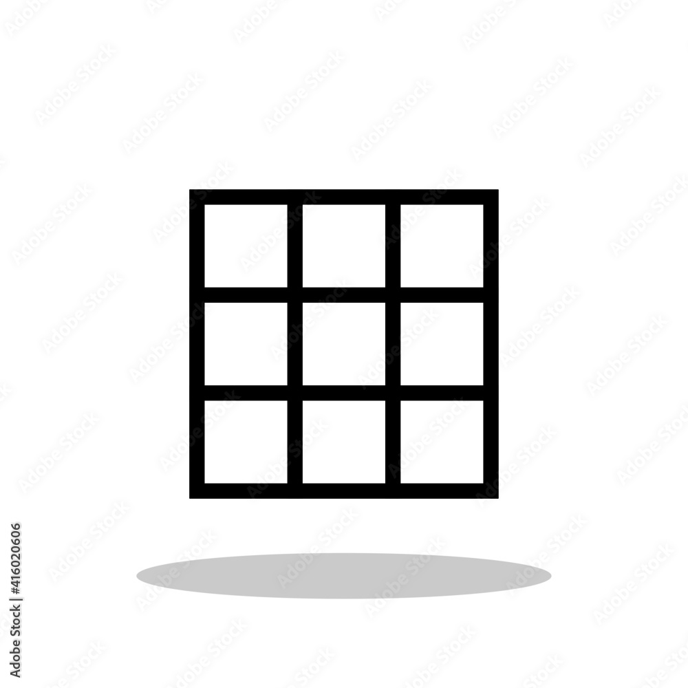 Grid view icon in flat style.Simple grid symbol for your web site design, logo, app, UI Vector EPS 10. Grid view icon in flat style.Simple grid symbol for your web site design, logo, app, UI Vector EPS 10.