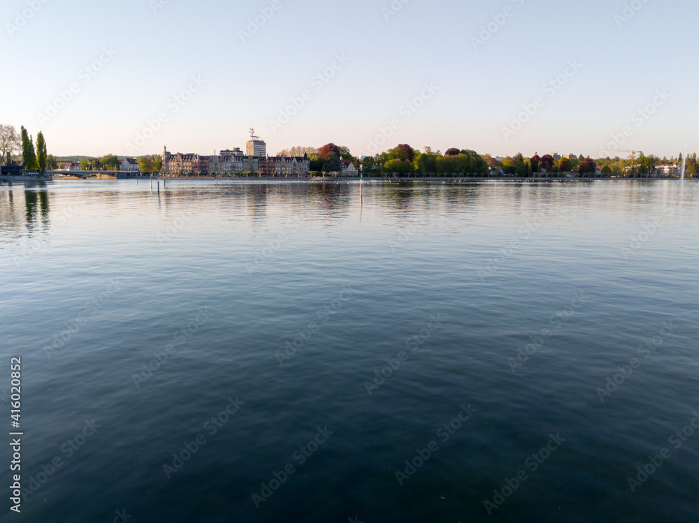 View over Lake Constance (Bodensee), in Konstanz, Germany