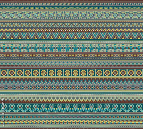 Abstract ethnic stripe pattern, raster background