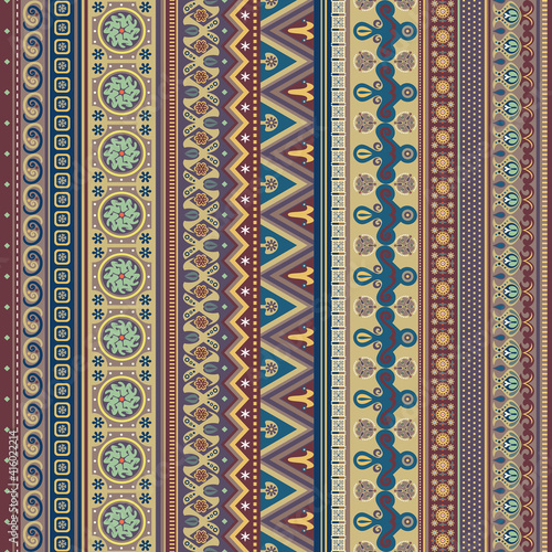 Abstract ethnic stripe pattern, raster background