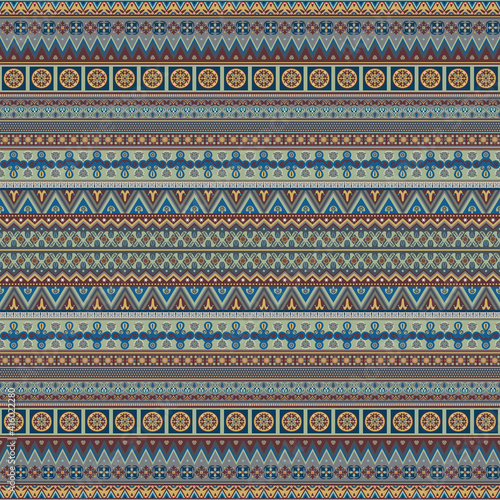 Abstract ethnic stripe pattern, raster background