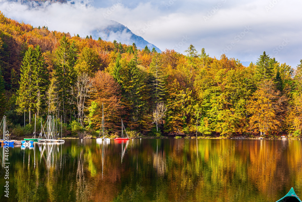 Bohinj is an alpine lake