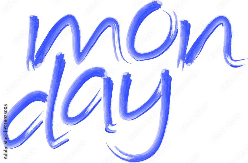 hand drawn watercolor monday weekday hand drawn watercolor monday weekday
