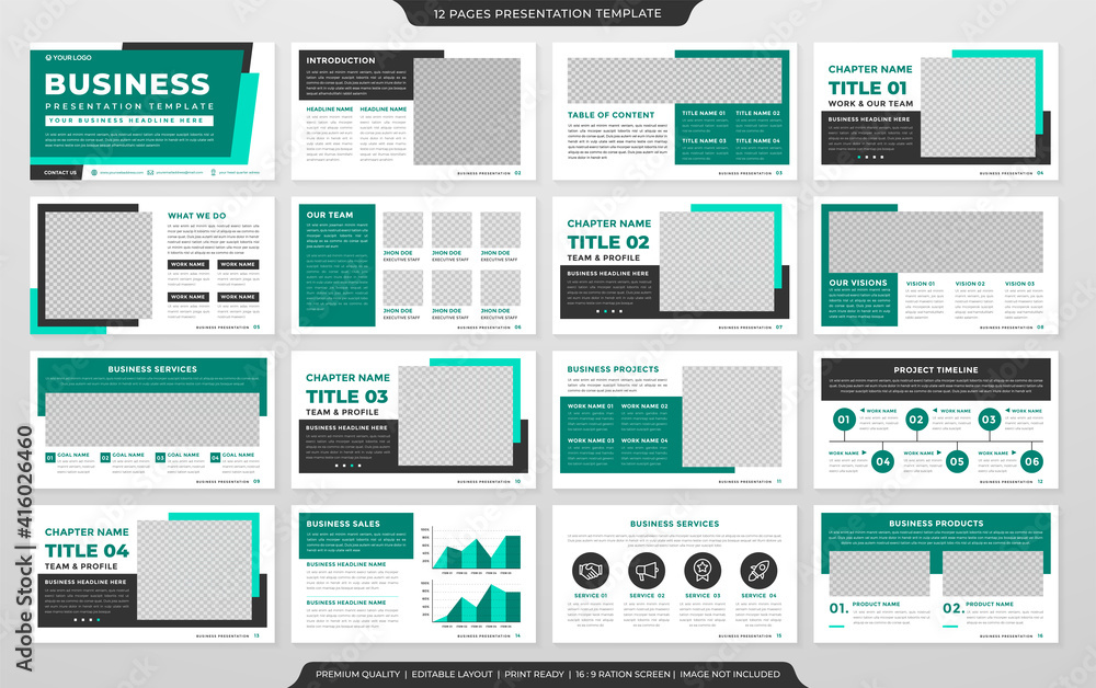 business presentation template design with minimalist style use for business portfolio and annual report business presentation template design with minimalist style use for business portfolio and annual report
