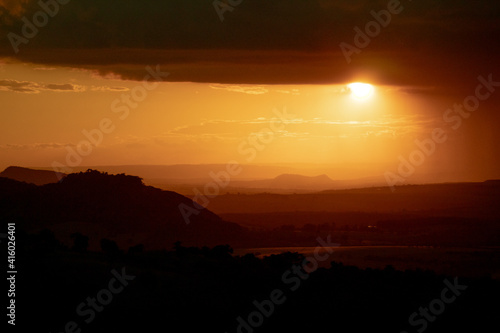 Wallpaper Mural Sunset in the mountain Torontodigital.ca