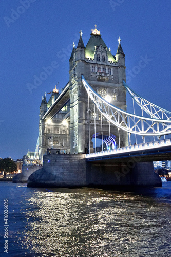 tower bridge at night - London  England  United Kingdom