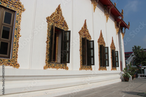 Photography buddhist temple (wat norarat)  in bangkok in thailand