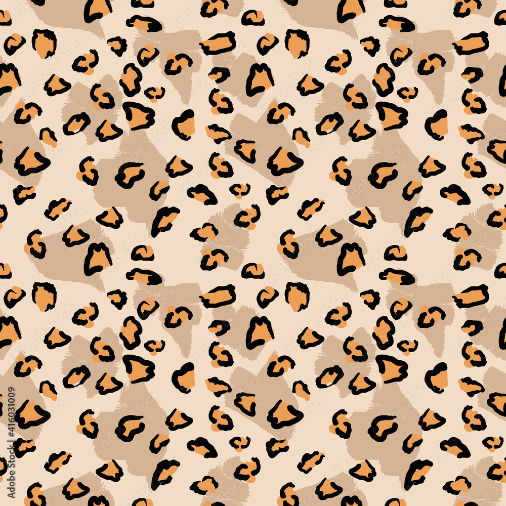 Seamless pattern of leopard print, african animal print, fashion fur texture. Abstract animal skin leopard seamless pattern. Jaguar, cheetah and panther fur. Black and beige endless pattern design Seamless pattern of leopard print, african animal print, fashion fur texture. Abstract animal skin leopard seamless pattern. Jaguar, cheetah and panther fur. Black and beige endless pattern design