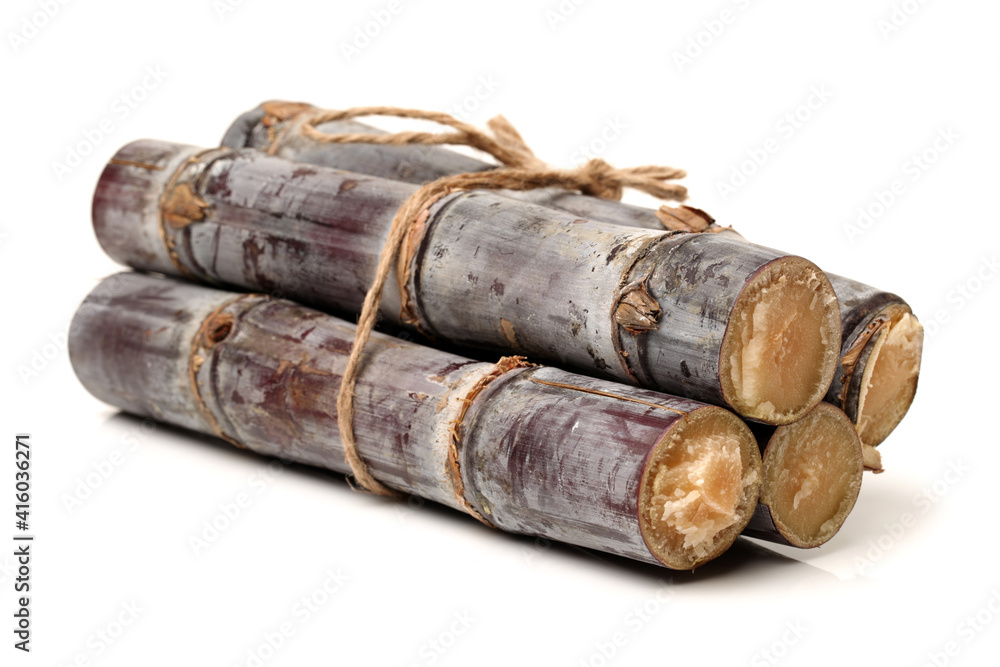 Sugar cane isolated on white background 