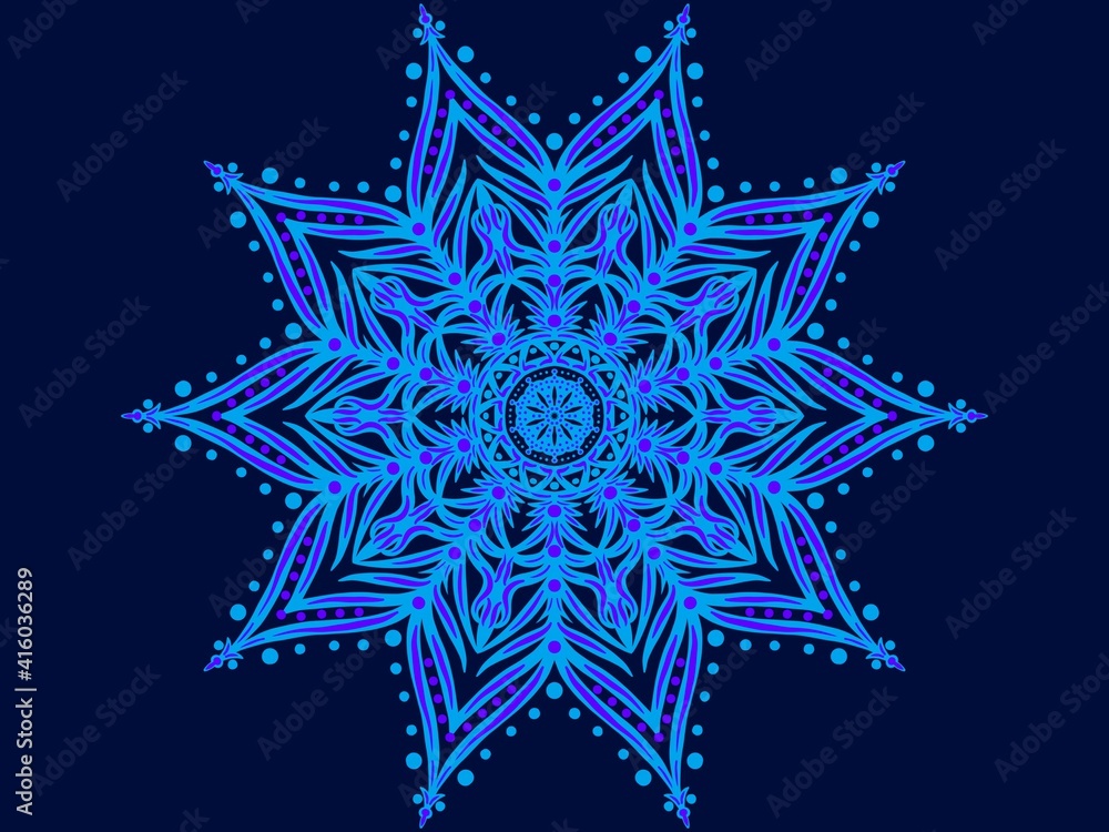 Mandala ornament creative work background illustration. Digital art illustration Mandala ornament creative work background illustration. Digital art illustration